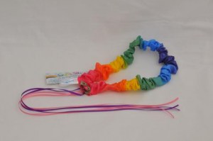 Diadema de seda arco iris4